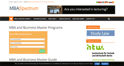 Desktop Screenshot of mba-spectrum.com