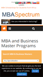 Mobile Screenshot of mba-spectrum.com