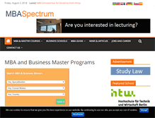 Tablet Screenshot of mba-spectrum.com